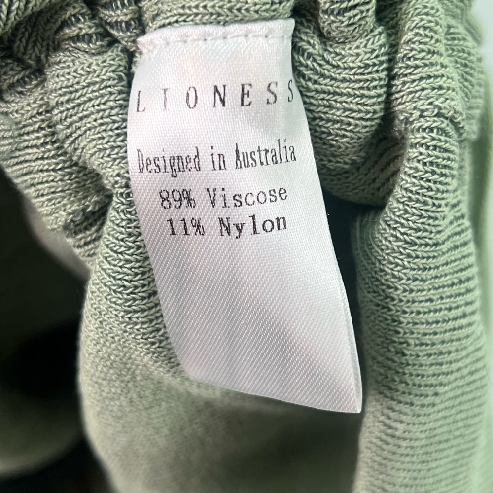 Lioness Sage Green Military Minds Ruched Sleeveless Mini Dress M Medium - Picture 11 of 11